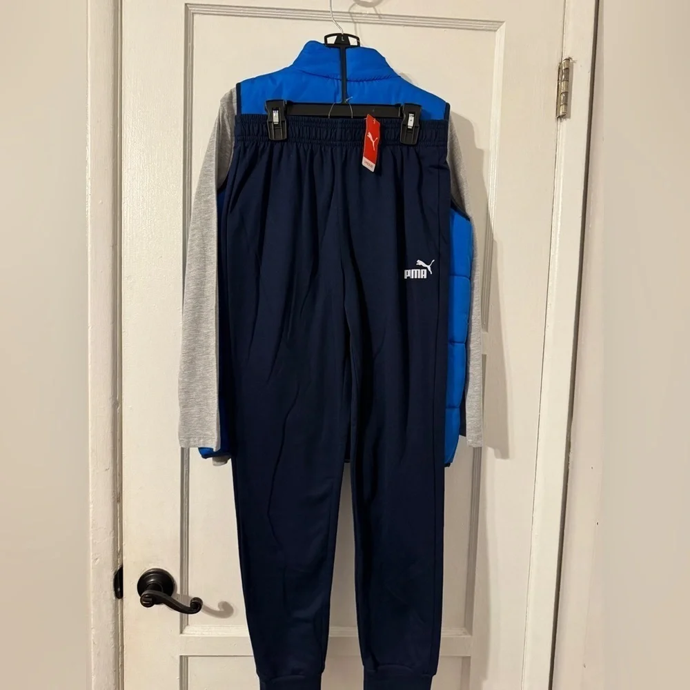 PUMA Youth 3 piece track set Sz Large retail $80
